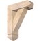 Ekena Millwork Traditional Arts and Crafts Smooth Bracket w/ Offset Brace, Douglas Fir, 5 1/2"W x 16"D x 20"H BKT0604X16X20TRA03SDF - alternate 1